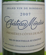2007 Château Mondesir-Gazin Premières Côtes de Blaye