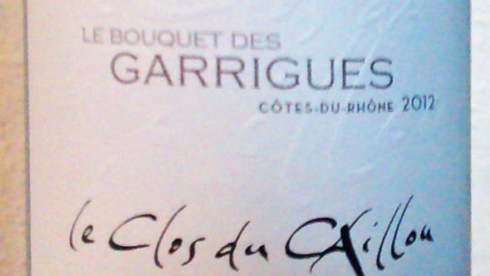 Le Clos du Caillou – le Bouquet des Garrigues 2012