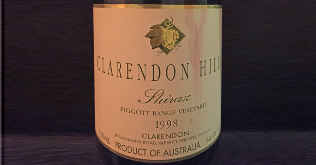 Clarendon Hills Shiraz Piggott Range Vineyard 1998